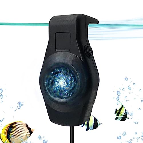 Jinmoioy 水槽用 冷却 ファン USB式 水槽 扇風機 掛け可能 クーラー ファン 低騒音 水温昇進防止 魚飼育用 軽量 小型 取り付け簡単 2段変速 風量調節可能 水族館クーラーファン 爬虫類 猫 犬 ハムスター用