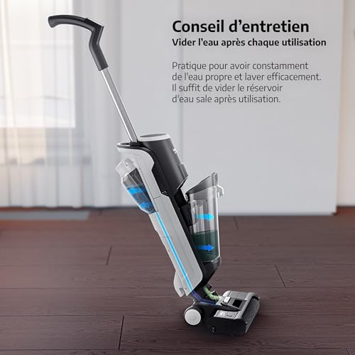 BEKO VRW80318VB Aspirateur Balai Laveur Sans fil 2 réservoirs indépendants Ecran LED et - vue 10