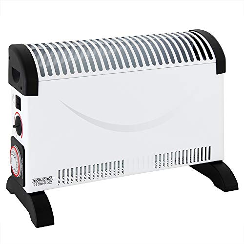 Image of MONZANA® 2000W Convector Heater with 24h Timer, Free Standing & Wall Mounted Electric Heater, Thermostat & 3 Heat Settings, Portable, Energy Efficient Room for Home, Office & Bedroom