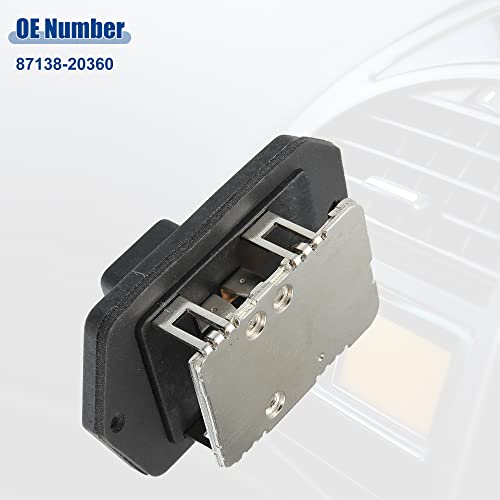 Image of ACROPIX HVAC Blower Motor Resistor Replacement Fit for Toyota Celica - Pack of 1 Black Silver Tone