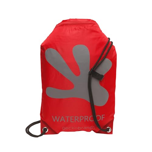 Image of geckobrands Embark 10L Drawstring Backpack - Waterproof, Lightweight Dry Bag for Beach, Hiking, and Light Water Activities