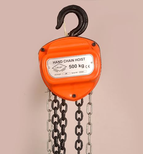 Image of inchBULLIFT inch Heavy Duty Chain Pulley Block - 0.5 Ton (500 Kgs) Capacity, 2.8 Mtrs