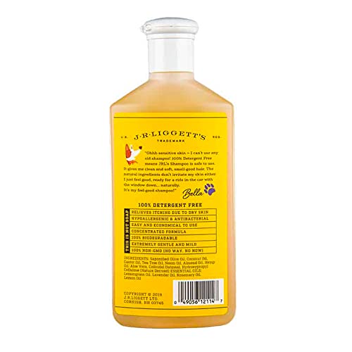 Image of J.R.LIGGETT'S Liquid Dog Shampoo for Sensitive Skin, Natural Canine Cleanser with Aloe Vera and Colloidal Oatmeal, Hypoallergenic Formula, Detergent-Free, 8.45 fl oz