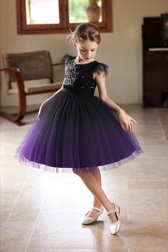 Girls Sequin Formal Dress Kids Fancy Sparkly Pageant Party Birthday Prom Princess Ball Gown Dresses for Girls4