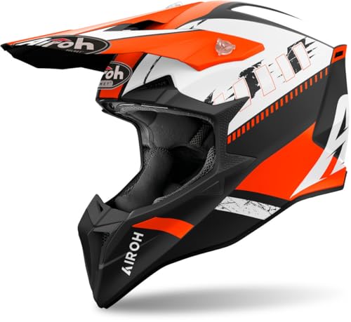 Omologato ECE 2206 CASCO AIROH OFFROAD WRAAAP FEEL ORANGE MATT L