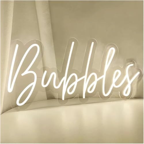 Panneau lumineux Bubbles Champagne néon pour décoration murale de fête