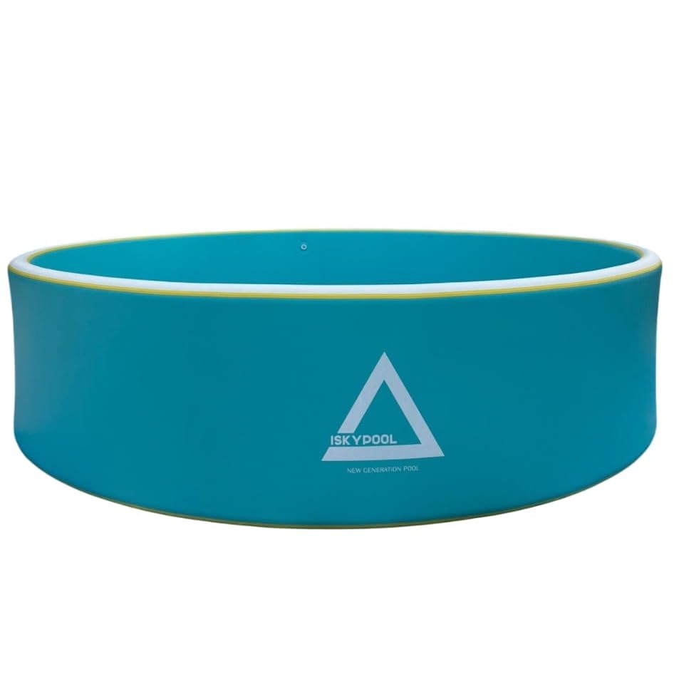 ISKYPOOL 11ft Deep Plunge Pool – Rigid Drop Stitch Soaking Tub – Hard-Wall...