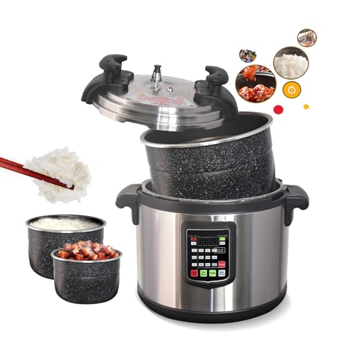 Kolice Commercial Electric 21L Pressure Cooker, Multi Cooker Pressue Canner With Non-stick Inner Pot, 21L (22 QT), 3000W, For Hotel Restaurant Kitchen and only for 220V (NOT 110V)