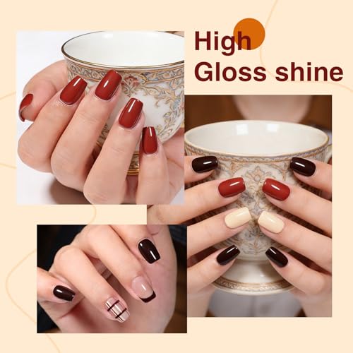 Set de 6 esmaltes en gel 12ml colores cálidos miniatura 3
