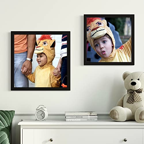 Poster Palooza 20X20 Contemporary Black Wood Picture Frame - Picture Frame Includes Uv Acrylic, Foam Board Backing, & Hanging Hardware! #TOP4