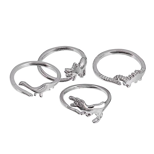 Bagues gothiques animaux lot de 8 bijoux vintage punk en cadeau d'anniversaire original fille