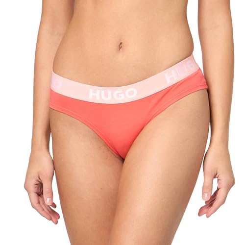 Slip femme HUGO coton stretch anti-irritation avec ceinture élastique logo