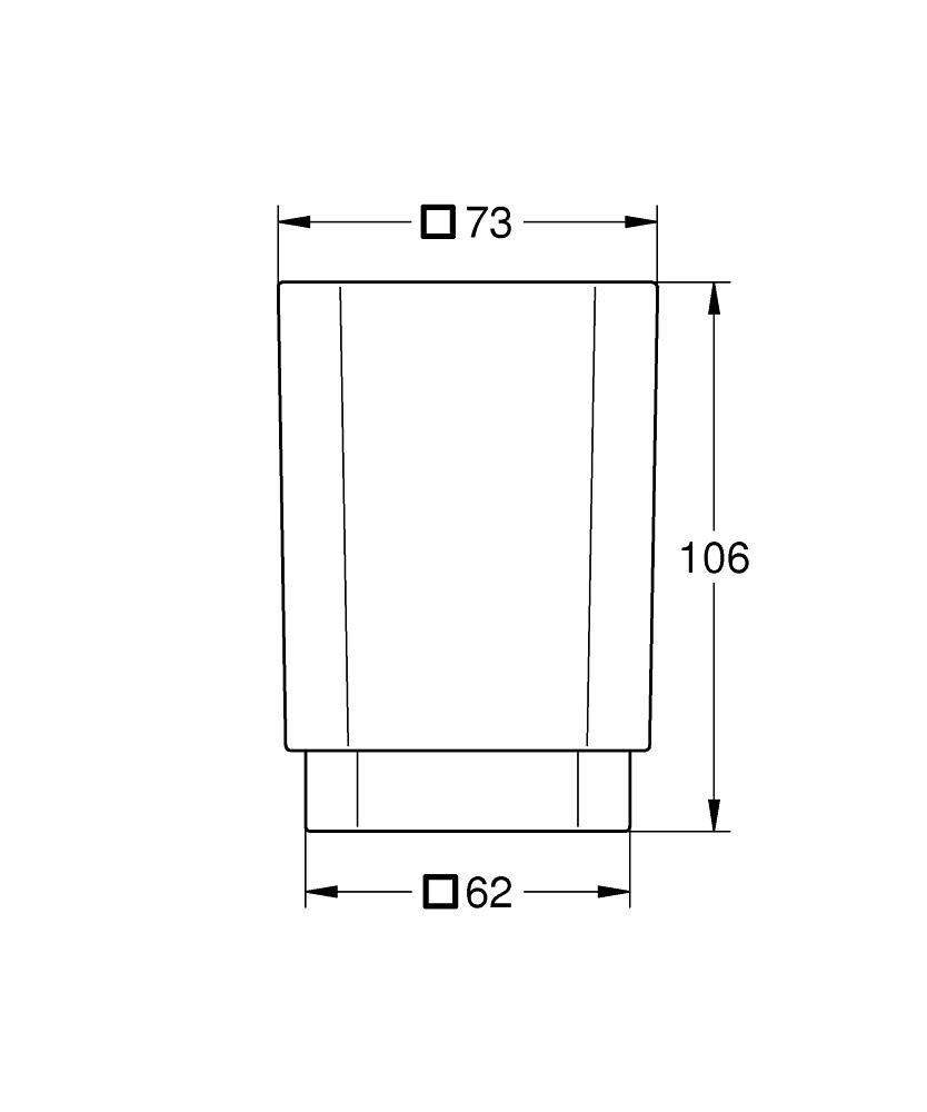 GROHE Selection Cube verre, 40783000