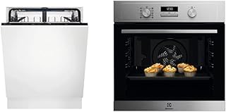 Electrolux Ees47311L Lavastoviglie Integrata Totale Reallife 60 Cm, Comandi Quickselect Con Connettivita  Integrata, Tecnologia Airdry & Eof4P04X Forno Multifunzione Surroundcook Pirolitico
