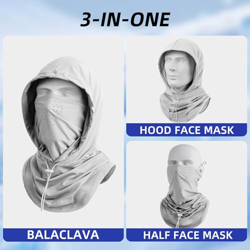 Summer Balaclava Face Mask with Breathable Holes Sun Face Shield UV Protection Full Head Mask for Men Women Fishing Cycling - Image 3
