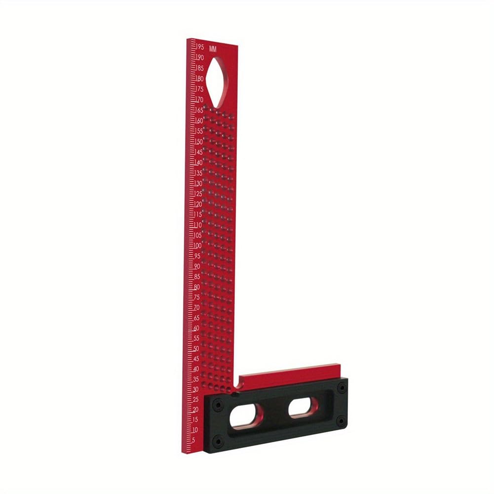 Osmond Scriber,Aluminum Framing Woodworking Square,Measuring and Marking L-Type Hole Ruler Right Angle Protractor A