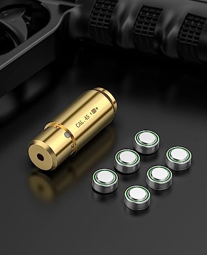Image of CVLIFE Bore Sight Laser 223 5.56mm /9mm /.243.308 /12Gauge /7.62x39mm /.45acp Red Laser Bore Sighter with Batteries