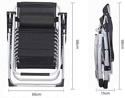 Chaise longue pliable et inclinable pour jardin camping et plage
