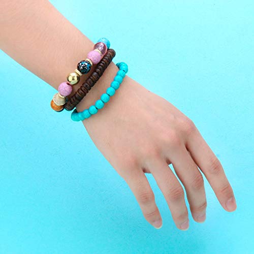 Bohemian Wood Beaded Bracelets & Bangles For Women Ethnic Tassel Elephant Multilayer Bracelet Charm Pulseiras Bijoux Candy Color Creative Gift Home Christmas Decor Clearance4