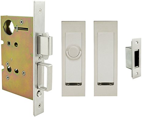 INOX FH27PD8460-TT09-32 Cerradura empotrable Privacy Tt09 con giro y recorte, acero inoxidable pulido