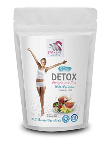 probiotic tea bags – caffeine free – weight loss tea for women belly fat - appetite control - 14 Days DETOX WITH PROBIOTIC herbal tea - by SWAN LIFE ESSENTIALS probiotic tea bags – caffeine free – weight loss tea for women belly fat - appetite control - 14 Days DETOX WITH PROBIOTIC herbal tea - by SWAN LIFE ESSENTIALS