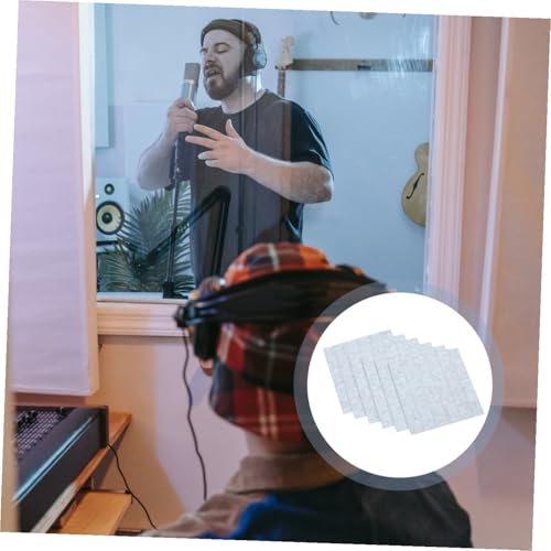 BESTonZON 6 paneles absorbentes de sonido material de aislamiento acústico profesional para KTV estudio en casa reducción de ruido prevención de eco miniatura 6