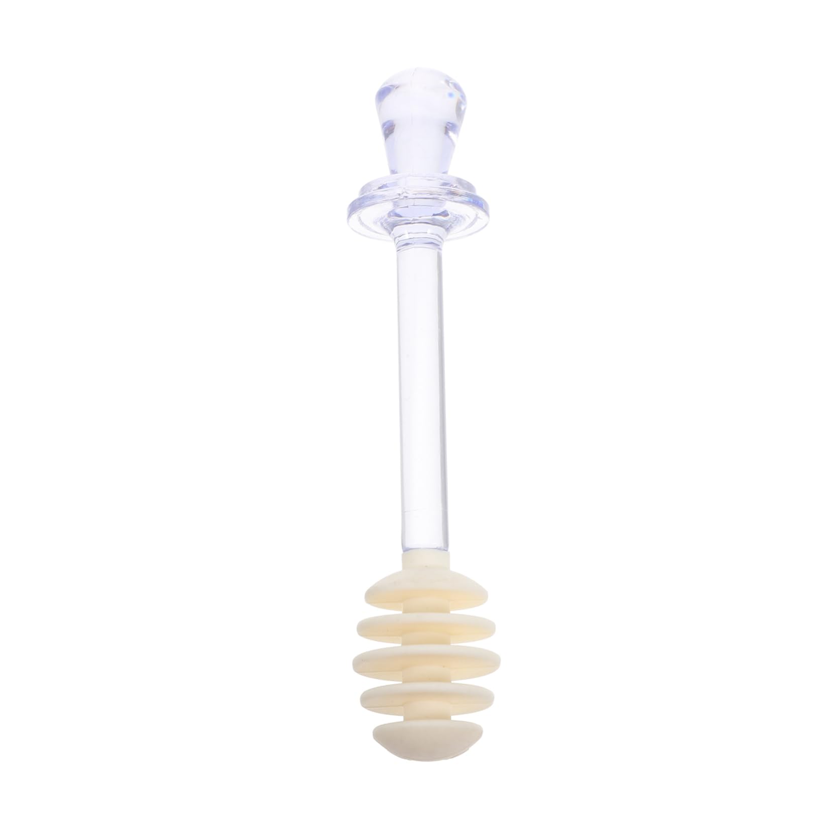 PRETYZOOM 1pc Plastic Honey Stick Practical Honey Stirring Spoon with Grooves for Dipping and More Selection Random Color