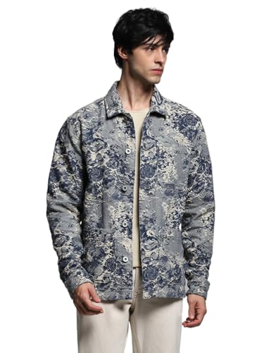 Image of JACK & JONES Men's Cotton Blend Standard Length A-Line Coat