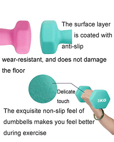 Dumbbell Weight Fitness Weight Dumbbells Hand-Held Weights Hexagonal Weights With Rubber Coating Non-Slip Home Fitness… - Afbeelding 5