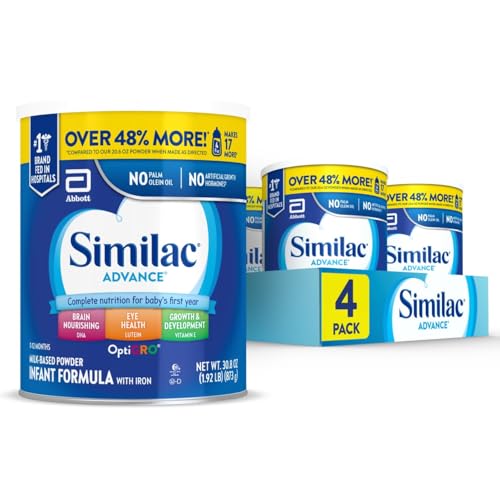 Image of Similac Advance Infant Formula, Stage 2, Powder, 30.8 Ounces (Pack of 4)