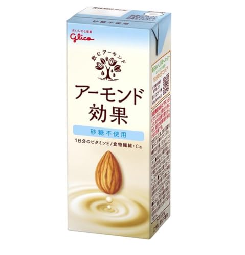 グリコ アーモンド効果 砂糖不使用 200ml 飲むアーモンド アーモンドミルク 24個