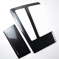 ROANNY Innenarchitektur Auto Styling Innen Edelstahl Mittelkonsole Schaltrahmen Dekoration Abdeckung Trim Für Audi A6 C8 2019 2020 (Color : Carbon Fiber Color) ROANNY Innenarchitektur Auto Styling Innen Edelstahl Mittelkonsole Schaltrahmen Dekoration Abdeckung Trim Für Audi A6 C8 2019 2020 (Color : Carbon Fiber Color)