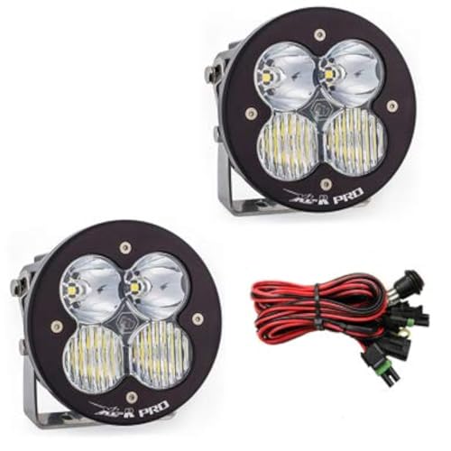 Baja Designs XL-R Pro LED Light Pod Pair - 2PCS LED with Wiring Harness (Driving/Combo; Clear)