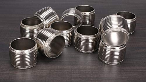 Napkin Rings Wiid, Napkin Rings For Causal Outdoor Bbq, Npikin Ring Sea, Fancy Silver Napkin Rings, Summer Napkin Ringsset Of 12, Farmhouse Silver Napkin Rings #TOP7