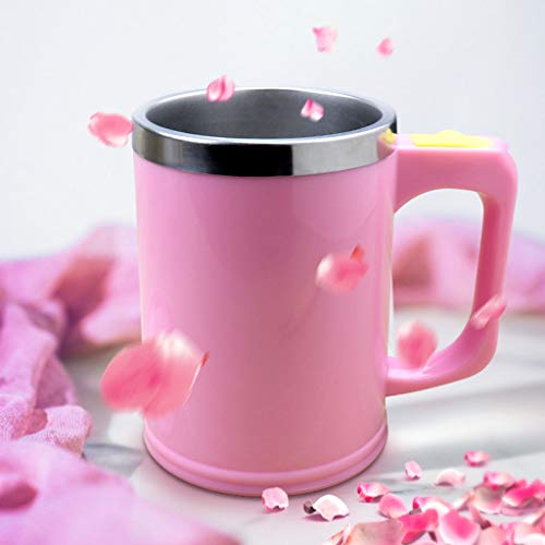 Sisyria Creativa Taza Rosada Auto-Agitar, Mezclador Eléctrico Automático Portátil De Viaje Taza Taza Batidora Anti… - Imagen 5
