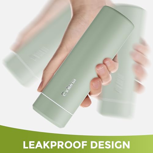 【Enhanced】 Exllena Small Water Bottle 350ml – Mini Flask for Hot & Cold Beverages, Ideal Small Insulated Water Bottle for School, Travel, Milk, Coffee... (Sauge Green) - Image 4