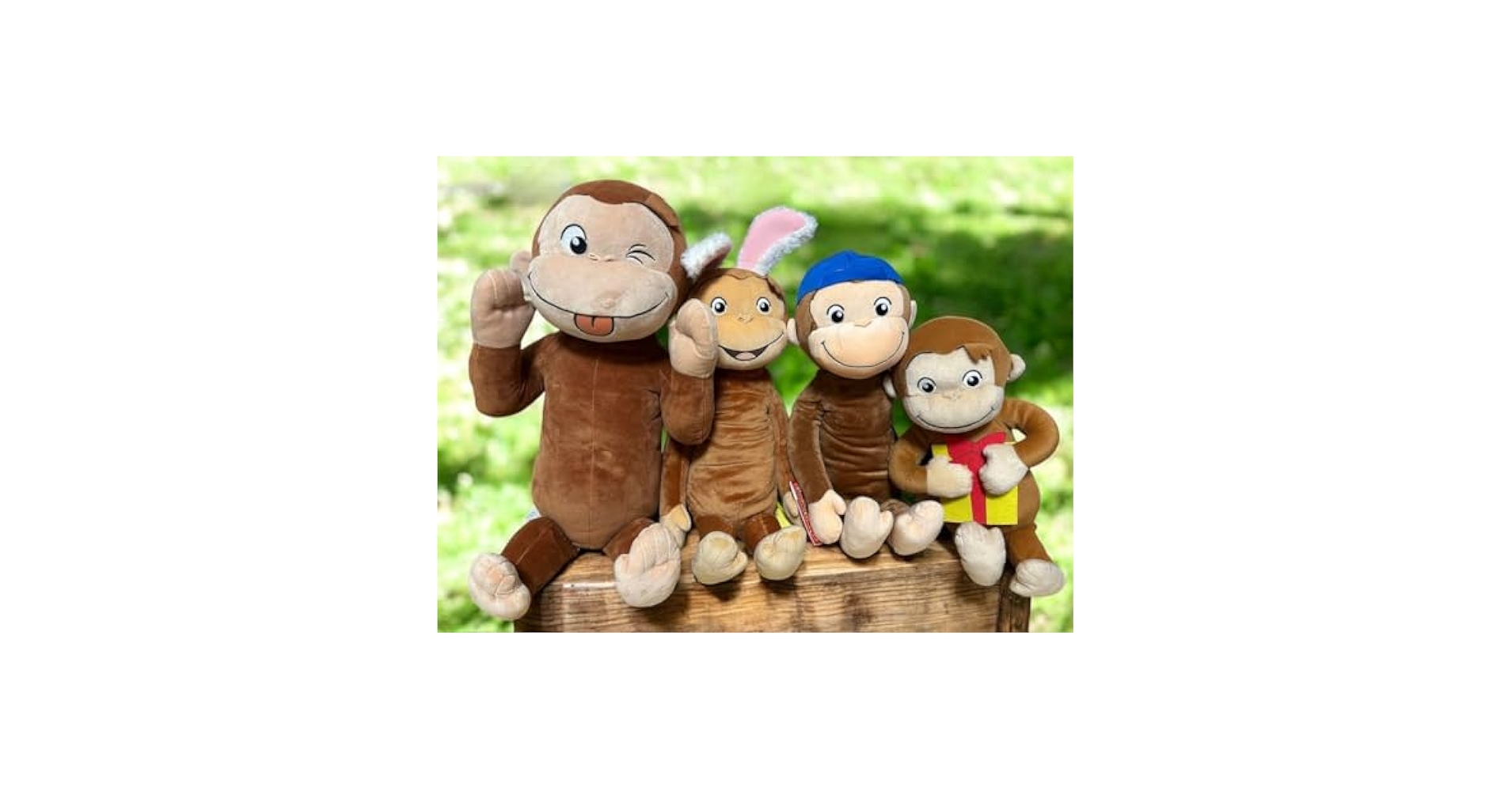 おさるのジョージ ぬいぐるみ ４点セット アミューズメント Amazon.co.jp: 【クレーンゲーム限定】 おさるのジョージ