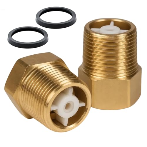 2Stück Messing Rückschlagventil 3/4 Zoll IG zu AG, DN20 Rückflussverhinderer, Rückschlagventil für Gartenpumpen, Rücklaufventil Abwasser, Rückflussverhinderer 3/4 Zoll für Waschmaschinen Springbrunnen