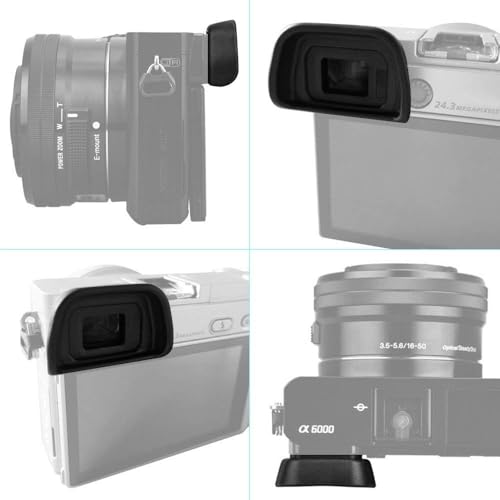 Image of MOSTOS - EP10 Eyepiece Eyecup || Camera Eyepiece Eyecup Viewfinder for Sony NEX-6 NEX-7 A6300 ILCE-6300 A6000 ILCE-6000 A6100 A7000 & Other Digital Cameras and More