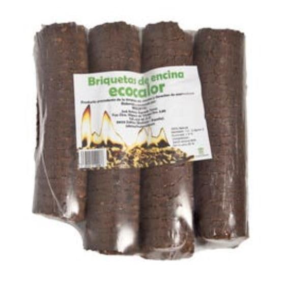 Suinga Briquetas de Madera Ecológicas Encina 14 Kg – Briquetas para Chimenea, Combustible Natural para Estufas y Chimeneas