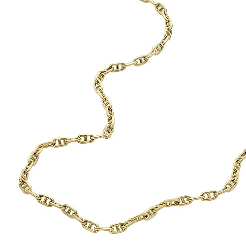 Image of Fossil Women's Ellis Toi Et Moi Gold-Tone Brass Station Necklace