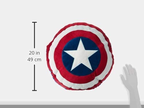 Marvel Captain America 'Civil War' Shield Decorative Pillow, 1 Count (Pack of 1)