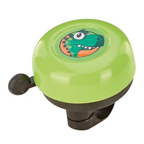 Prophete Kinderrad-Klingel, Jugend Kinderrad-Glocke, grün mit Dino-Motiv, für Mädchen und Jungen