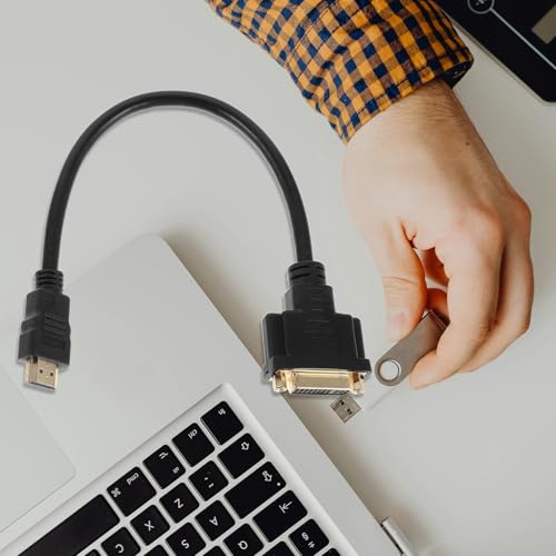 Cable convertidor HD a DVI negro pack de 3 adaptadores de interfaz multimedia 7