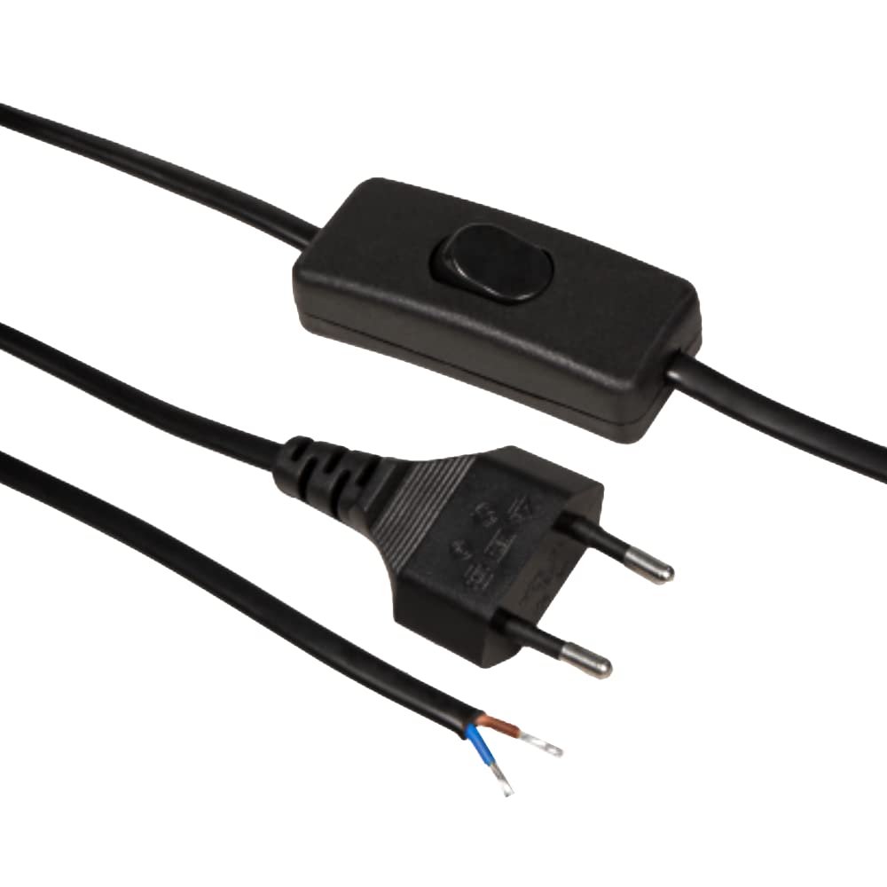 5er Set IP44 LED Einbauspots 12V, flach (22mm), 2,4W, 200lm, Edelstahl-Optik, mit Trafo, Verteiler, 230V-Kabel, Schnurschalter, Weiß (4000K), Ø=72mm, Loch 54-60mm. Ideal für Bad, Küche, Möbel usw.