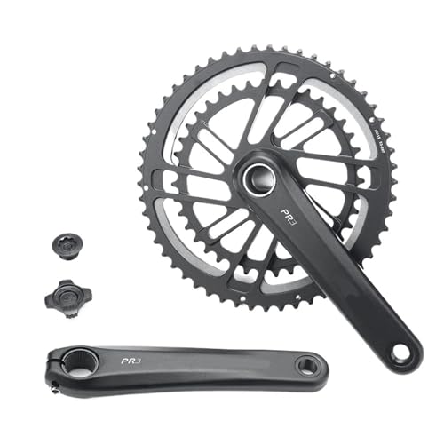 ロードバイク クランクセット 2x10/11/12 スピード ダブルチェーンリング 50-34T/53-39T/36-52T/30-46T(30-46T,170mm)