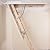 Nuvo Iron Wood Pull Down Attic Ladder for Openings of 25.5" x 54" & up to 10' High Ceilings