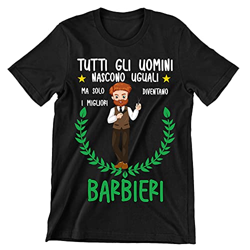 Incidiamo T-Shirt Uomo Barbiere Divertente Mestieri Solo i Migliori Diventano