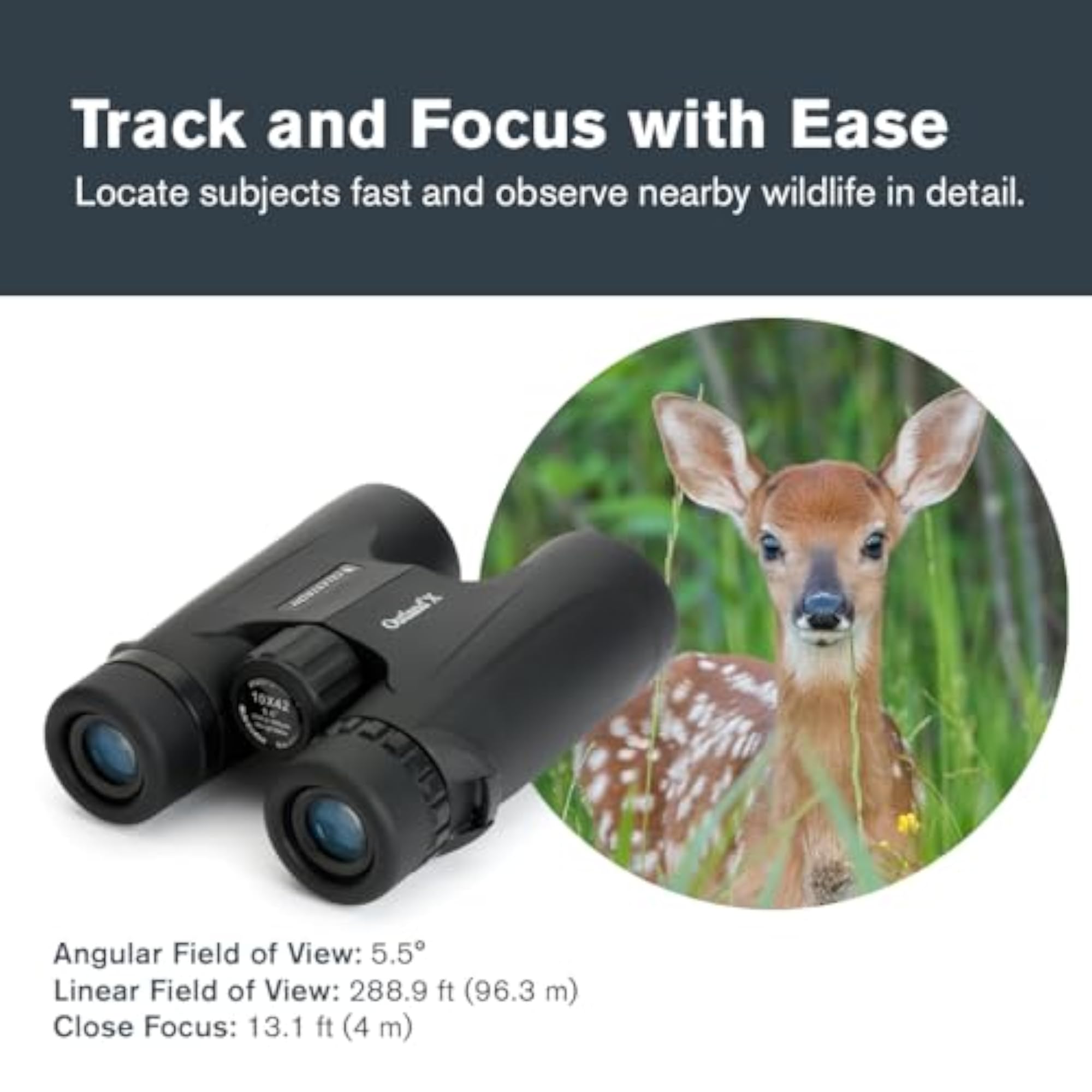 10X42 Outland Binoculars, Outdoor Adventure