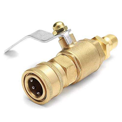 Junww Washing machine accessories Quick Release Coupler Ball Valve 3/8 Inch for High Pressure Washer Car Way Cleaner